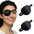 thumbnail image 1 of Set de Parche Ocular Ajustable Negro RCHQOUTOR 2 Piezas, 1 of 7