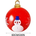 thumbnail image 3 of Venta de bolas inflables de Navidad, 60 cm, grandes, para exteriores, de PVC, para Navidad, inflables gigantes, reutilizables, muñecos de nieve de Papá Noel, para decoración de jardín y patio de Navid, 3 of 5
