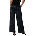 thumbnail image 2 of Sucegi Women's Satin Wide - Leg Pants High - Waisted Loose Casual Trousers., 2 of 5