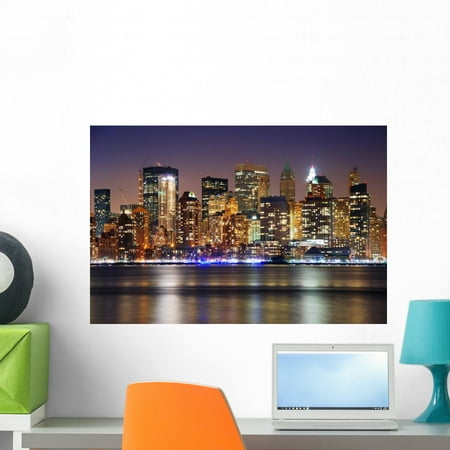 new york city skyline wall mural by wallmonkeys peel and stick