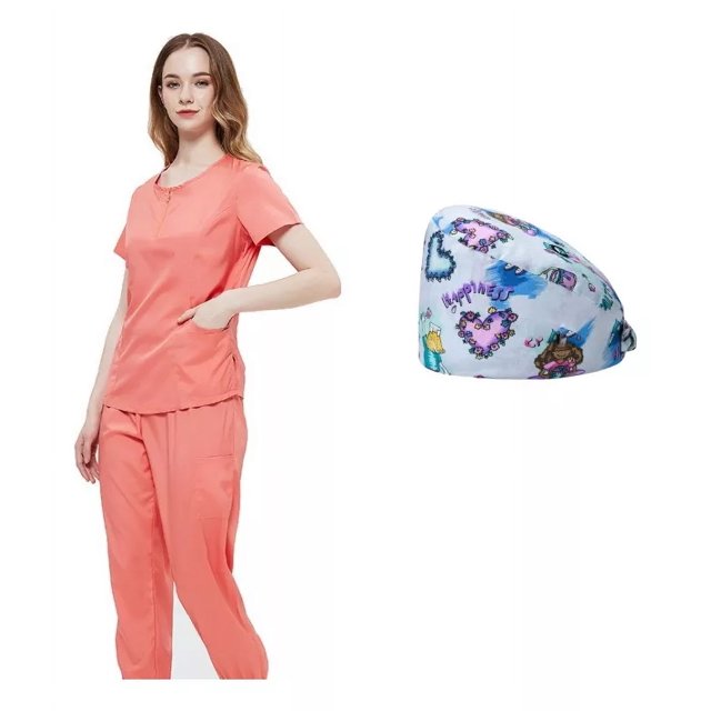 Uniforme Quirúrgico Anti Fluidos Dama Y Gorro Quirúrgico
