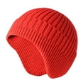 thumbnail image 1 of Chapeaux Bomber à Moins de 10 $ Rouges d'Hiver à Cache-Oreilles Casquette Tricotée Hommes Chaude Femmes pour Femmes Chapeau Tricoté Casquettes de Baseball, 1 of 1