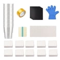 thumbnail image 1 of 100PCS Screen Printing Starter Tools Kit with 50pcs Disposable Gloves Transparency Film Roll Dust Sticky Mat Fixed Position Plate for DIY Handcraft, 1 of 7