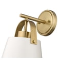 thumbnail image 5 of Z Lite 726-1S-MB-BN 8 in. Z-Studio 1 Light Wall Sconce Wall Light, Matte Black & Brushed Nickel, 5 of 7