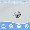 thumbnail image 4 of Pop Up Bathtub Drain Plug Brass Tub Drain Stopper with Cover Tub Drain Strainer Prevent Hair Clogging Rustproof Bathroom Drain Plug with Strainer for 1-2/5 to 1-5/6inch Drain Hole, 4 of 10