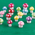 thumbnail image 6 of 10Pcs Cute Tiny Mushrooms Mini Miniature Figurines Fairy Garden Mushrooms Ornaments Mushroom Model Garden Miniature Statue Landscape, 6 of 8