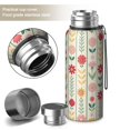 thumbnail image 2 of 20 Oz Pioneer Flower Coffee Tumbler Double Wall Insulated Stainless Steel Water Bottle | Metal Reusable Thermoses Flask with Cup Cap | Leak & Sweat Proof with Anti-Dust Lid, 2 of 7
