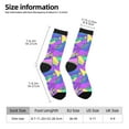 thumbnail image 2 of Honeii Disco Roller Skates Print Adult Socks,Crew Socks,Casual Calf Socks,Daily Wear Socks for Men & Women, Perfect for Sports, Casual and Everyday Use, 2 of 6
