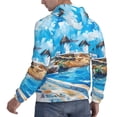 thumbnail image 6 of Sikiie Greek Island Windmills Painting Men's Hoodie, Essentials Hoodie, Sweatshirt, Pullover Hooded Sweatshirt for Men-XX-Large, 6 of 7
