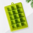 thumbnail image 2 of Molde para cubitos de hielo de silicona con 15 rejillas, molde para cubitos de hielo cuadrado con tapa, molde para hielo doméstico, caja de hielo, 2 of 5