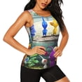 thumbnail image 2 of Lsque Pikmin Printed Workout Tank Tops for Women, Athletic Sports Tank Tops, Compression Sleeveless Dry Fit Shirts,Sleeveless Yoga Shirt-XX-Large, 2 of 9