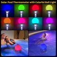 thumbnail image 3 of Solar Swimming Pool , Solar Powered Color Changing Floating Light Temperature Gauge with 500mAh Battery, Floating Pool  for Swimming Pools, Spa, Bathtubs, 3 of 7