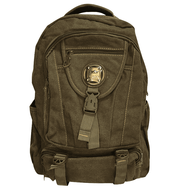 Mochila Golden Star De Lona Vintage GF130