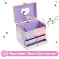 thumbnail image 4 of Jewelkeeper Unicorn Musical Jewelry Box for Girls - Cotton Candy Unicorn Design Music Box with 2 Pullout Drawers to Store Earrings, Necklace and Bracelets, Plays The Beautiful Dreamer Tune, 4 of 7
