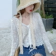 thumbnail image 3 of CoCopeaunts Summer Lace Sun Hats for Wide Brim Straw Beach Side Cap Women Panama Floppy Female Straw Hat Lace Solid Fringe Straw Hat, 3 of 6
