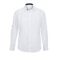 thumbnail image 1 of Alexandra - Camisa de mangas plegables de hostelería  para hombre (Blanco/Negro), 1 of 1