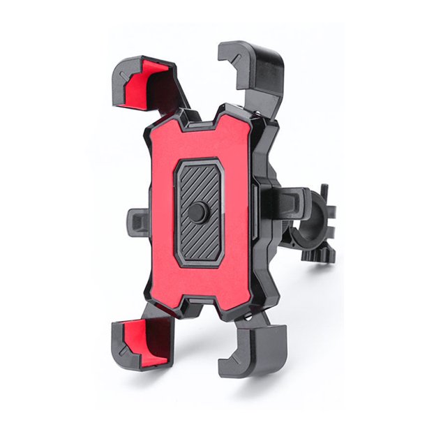 Cateissary Soporte de teléfono para bicicleta, soporte de bicicleta ajustable antideslizante de 4,5-6,8 pulgadas, accesorio de soporte de montaje portátil Electrónica Rojo para manillar