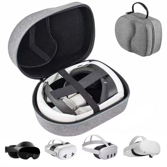 For Hard Carrying Case Compatible with Meta Quest 3S Quest 3 Quest 2 Pico4 Ultra VR Headset, Shock‑Proof Protective Storage Bag for VR Headset Touch Controllers and Charging Accessories