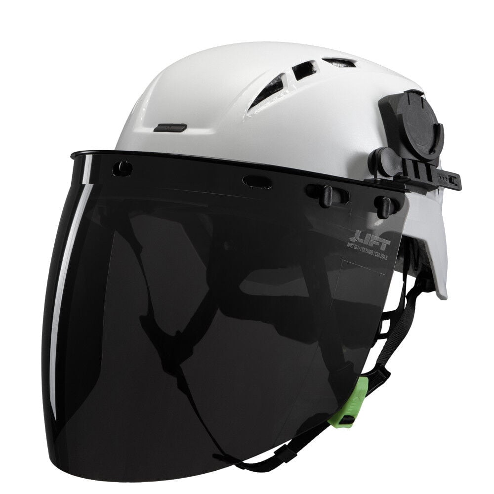 Lift Safety Radix Curved Full Face Shield For Radix Safety Helmets - Clear