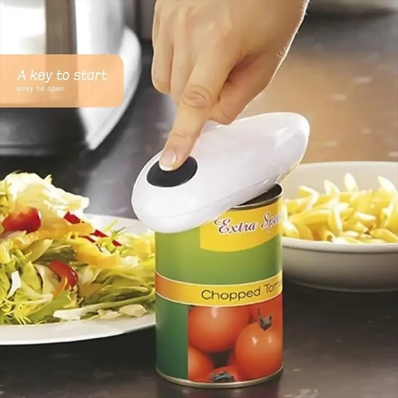 Electric Jar and Can Opener Automatic High-Power Hands-Free No Sharp Edges Kitchen Gadget