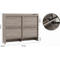 thumbnail image 3 of Shoe Cabinet with Flip Drawers (2, 3, 4, 6 Options) | Wooden Organizer with Adjustable Shelf | Hidden Storage for Entryway, Hallway & Living Room, 3 of 7