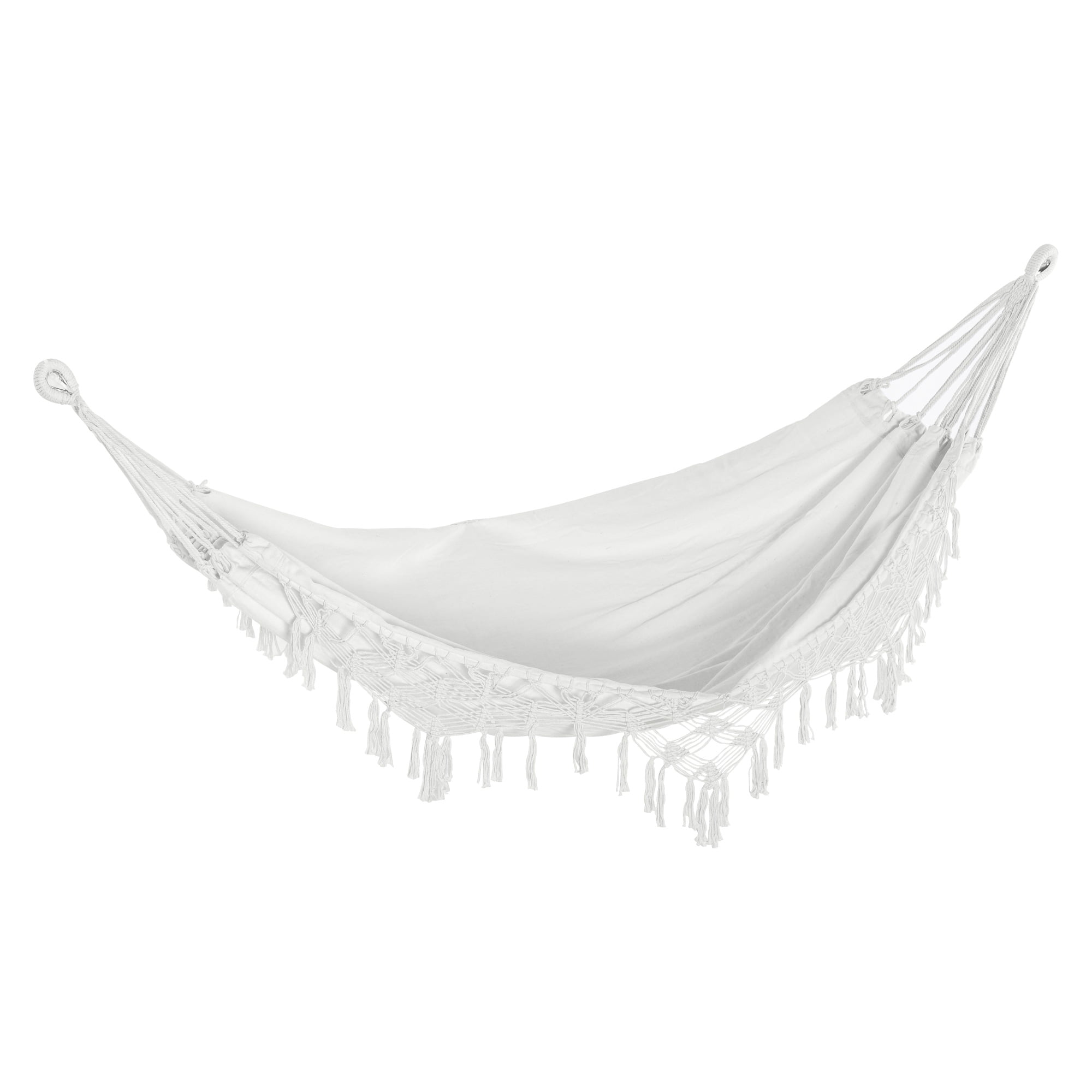 Sunnydaze 2-Person Quilted Printed Fabric Spreader Bar Hammock and 