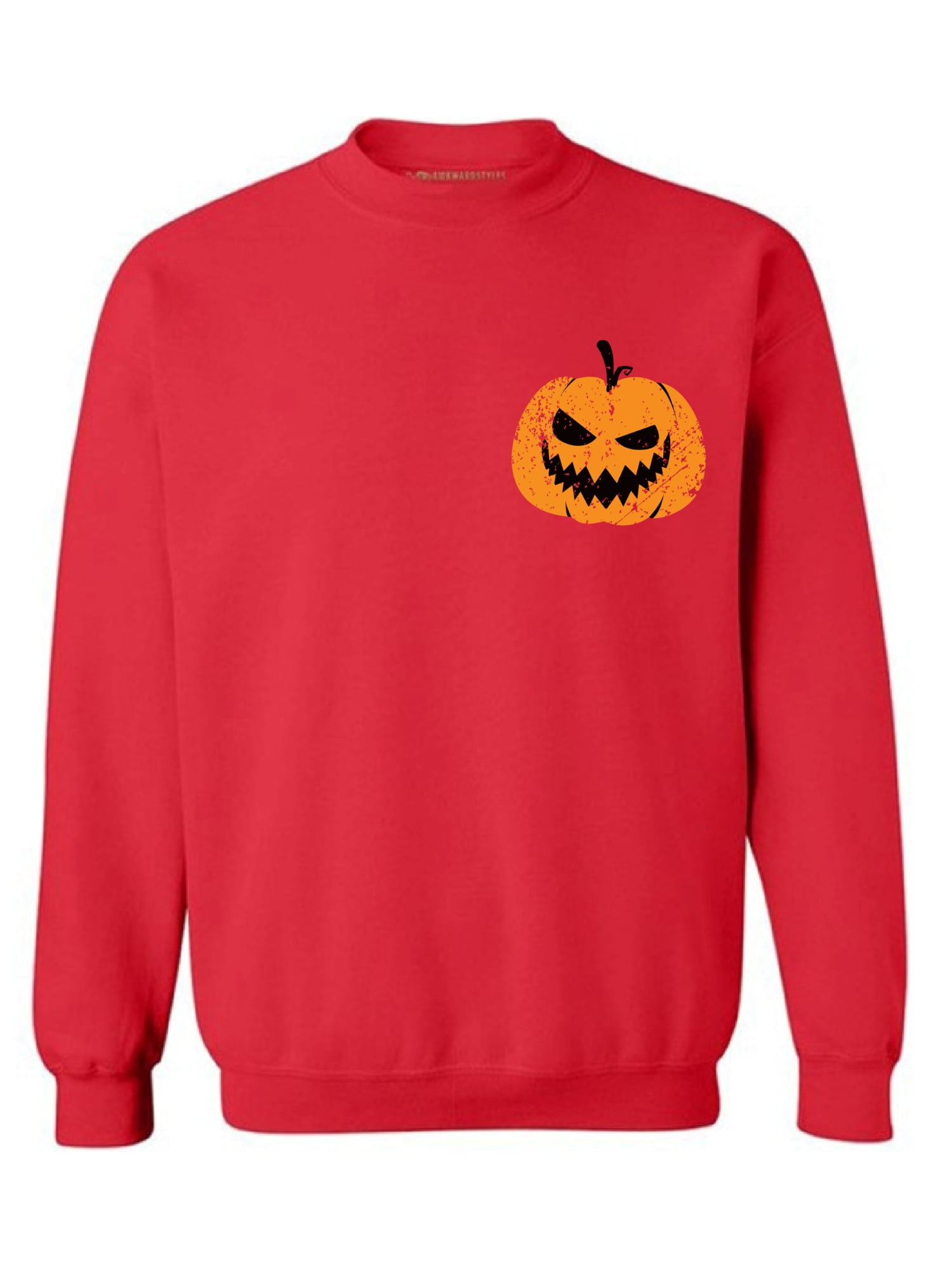AIHOU Halloween Sweatshirts for Women Pumpkin Print Novelty Sweater Long Sleeve Pullover Tops Lightweight Girls Sweatshirt 
