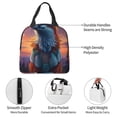 thumbnail image 4 of Disketp Starry Sky Meditating Fox for Insulated Lunch Bag for Women and Men, Perfect for Work, Hiking, Picnic, 4 of 8
