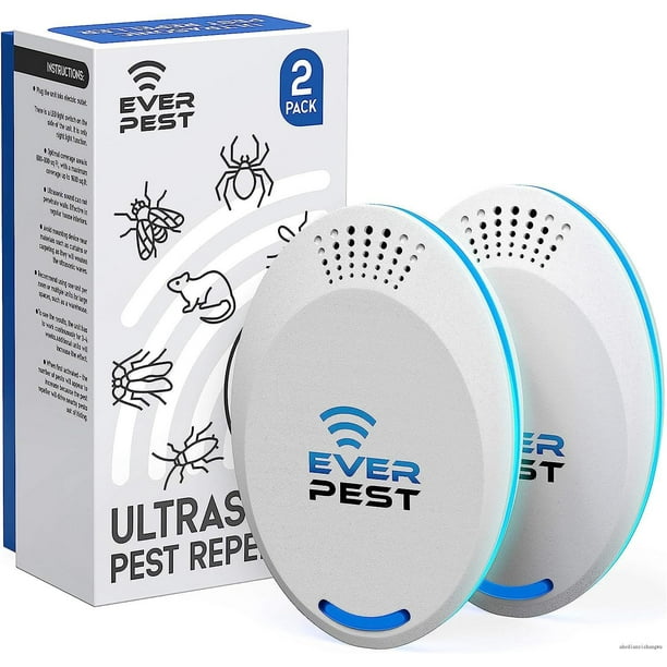 Ultrasonic Pest Repellent Control (2Pack), Plug In, Flea, Rats