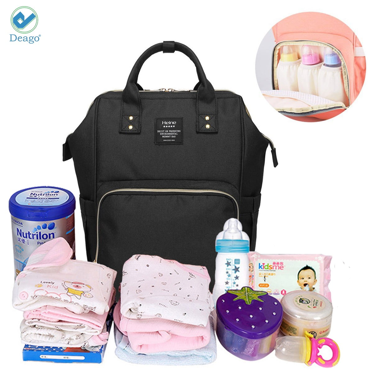 deago diaper bag