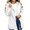 White, variant on Kids Hooded Jacket Solid Color Casual Coat Lightweight Outerwear with Full Zip for Boys Girls School Spring