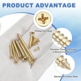 thumbnail image 4 of Uxcell 50Pcs ST5 x 16mm Pan Head Self Tapping Screws for Metal, Gold, 4 of 6