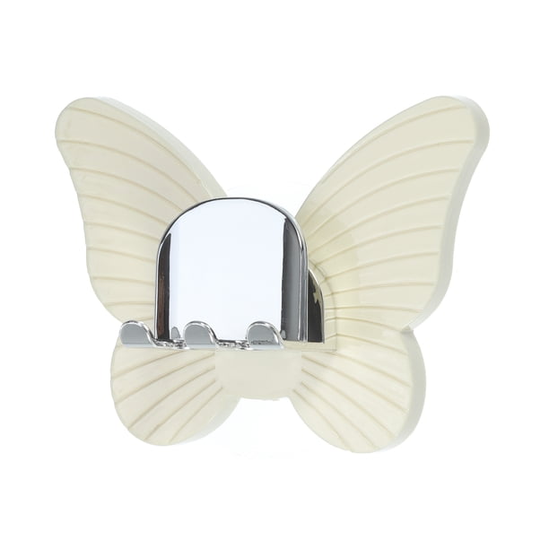 Soporte para cepillos de dientes montado en la pared, soporte para cepillos de dientes de pared para baños, lindo soporte para cepillos de dientes colgante, beige, 4,33 "x 3,35"