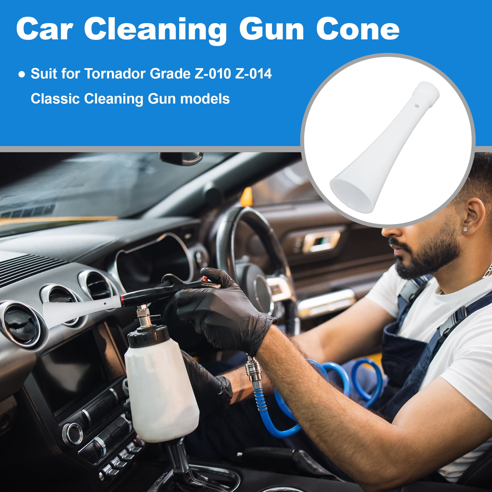 Unique Bargains Car Cleaning Gun Cone for Tornador Grade Z-010 Z-014