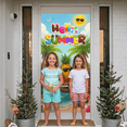 thumbnail image 6 of Colorful Print Hello Summer Banner Tropical  Summer Backdrop Pineapple Pattern Gnome Design Summer Background for Summer Parties Beach Vacations Outdoor Gatherings, 6 of 8