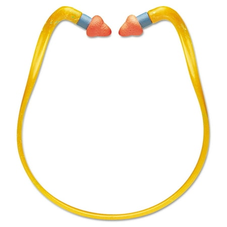 Howard Leight by Honeywell QB2HYG Banded Multi-Use Earplugs, 25NRR, Orange Band/Orange Plug,10EA/BX,10BX/CT