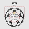 thumbnail image 2 of GLFILL Road Bike Single Chainwheel 110BCD 5 Bolts 50T-58T Narrow Wide Tooth Chainring, 2 of 8