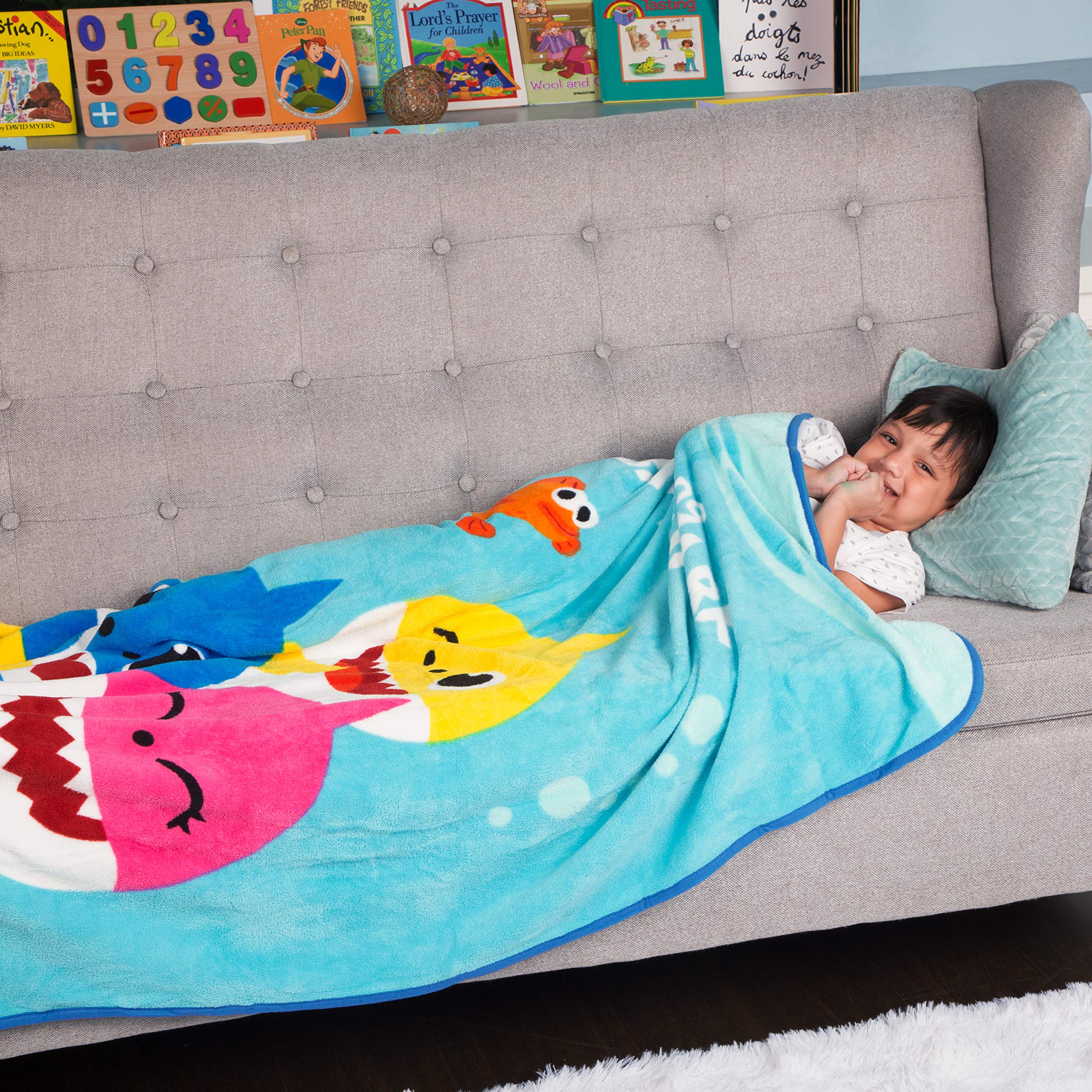 baby shark throw blanket