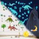 thumbnail image 1 of Pegatinas de pared de dinosaurios luminosos, pegatinas de pared de dinosaurios autoadhesivas para habitaciones infantiles, pegatinas que brillan en la oscuridad, pegatinas de pared con luz de, 1 of 7