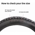 thumbnail image 3 of Puncture Resistant Non-Slip Fat Bike Tire – Durable Folding All-Terrain Replacement for e-Bike, Mountain, Beach, Snow & Trail Riding-20*3.0, 3 of 7