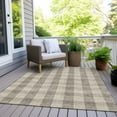 thumbnail image 6 of Addison Rugs Chantille Indoor/Outdoor Transitional Plaid Beige Washable Rectangle Rug, 2'6" x 3'10", 6 of 6