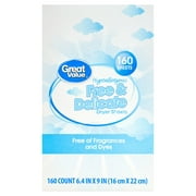 Great Value Free & Delicate Hypoallergenic Dryer Sheets, 160 Count