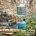 thumbnail image 3 of Backpack Stove, Windproof Propane Burner, Portable Camping Stove Burner with Stable Lightweight Base Stand, Small Backpack Camp Stove Single Burner for Outdoor Picnic Cooking Hiking, 3 of 8
