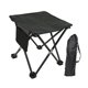 thumbnail image 3 of Taburete de camping portátil, plegable, para picnic, multifunción Rayado negro, 3 of 9