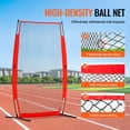 thumbnail image 3 of VEVOR I Screen Baseball for Batting Cage, 7x4 ft Baseball & Softball Safety Screen, Body Protector Portable Batting Screen with Carry Bag & Ground Stakes, Baseball Pitching Net for Pitchers Protection, 3 of 9