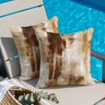 thumbnail image 2 of Throw Pillow Covers, Abstract Minimalist 26x26 Pillow Covers for Couch/Sofa/Bed, Modern Bohemia Aesthetic Ombre Brown Decorative Square Linen Cushion Pillowcase for Home Decor, 2 of 9