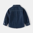 thumbnail image 6 of EnJoCho Toddler Baby Denim Shirt Little Kids Boys Girls Long Sleeve Button Down Pocket Cotton Jean Top Classic Spring Fall Outfit, 6 of 9