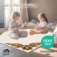 thumbnail image 4 of ODIKA 3'x5' Machine Washable Non-Slip Area Rug, Championship Trophy Medallion Emblem Sports Celebration High Traffic Rug, Gold, 668835, 4 of 5