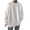 Blanc, variante sur Cardigan Printemps et Automne pour Hommes Couleur Unie Chandail Ample Tricoté