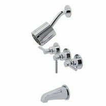 Concord Three-Handle Tub & Shower Faucet, Polished Chrome